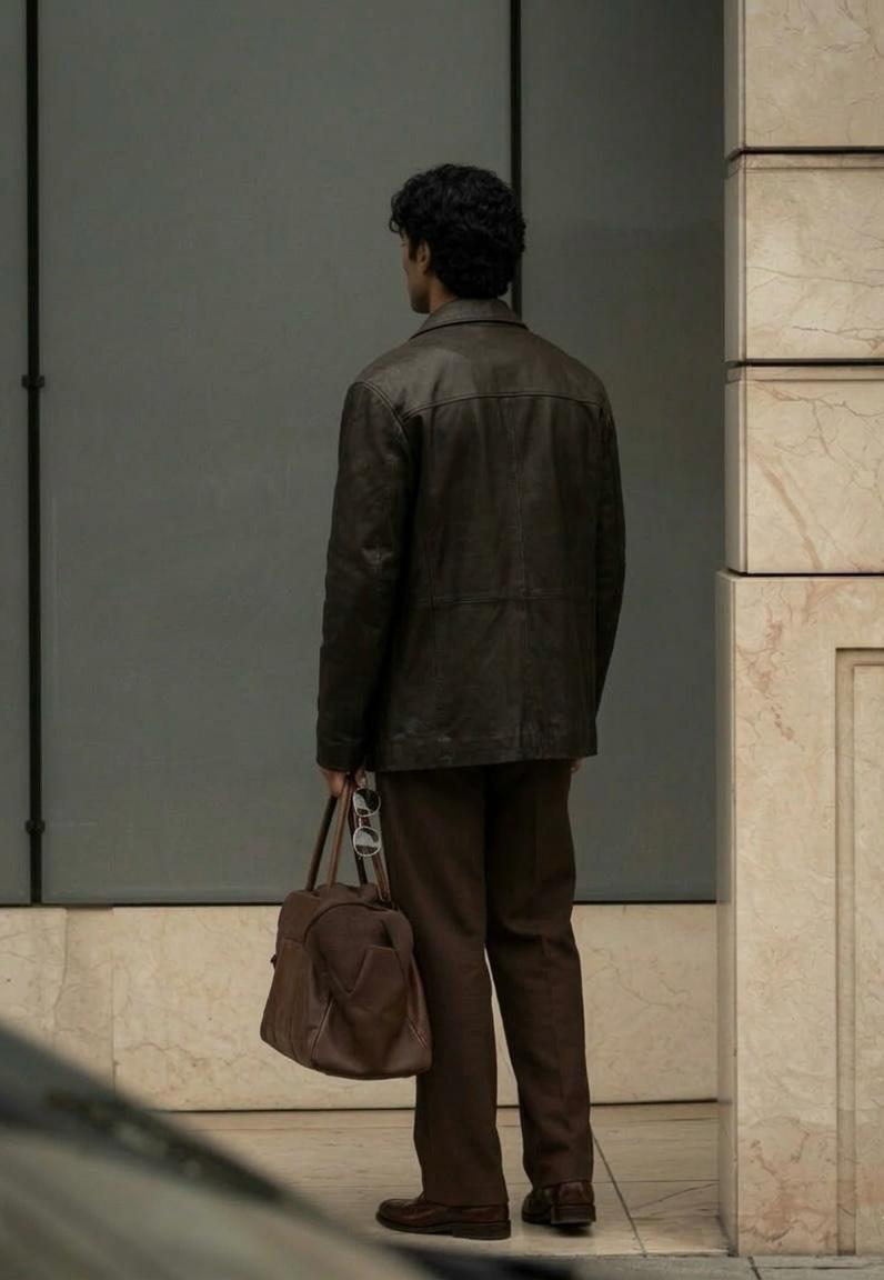 The Espresso Heritage Leather Overshirt