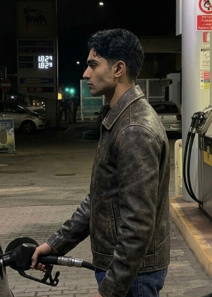 Avenue Burnished Leather Biker