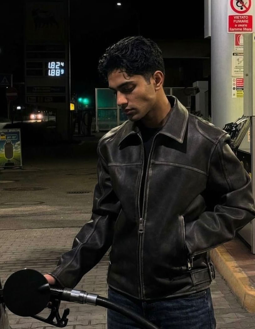 Avenue Burnished Leather Biker